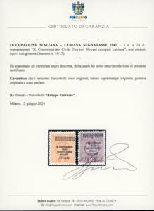 LUBIANA SEGNATASSE 1941 - 5 d. e ... 
