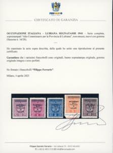 LUBIANA SEGNATASSE 1941 - ... 