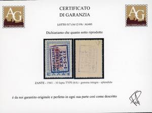 ZANTE 1941 - 10 d. Mitologica ... 