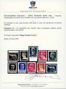 ZONA FIUMANO KUPA 1941 - Imperiale ... 