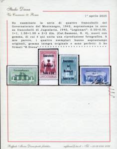 MONTENEGRO 1942 - Legionari, ... 