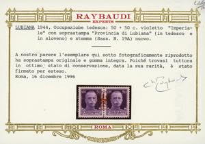 OCCUPAZIONE TEDESCA LUBIANA 1944 - ... 