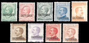 1922 - Soprastampati, serie completa  (1/9), ... 