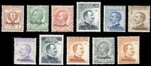 STAMPALIA 1912/22 - Soprastampati, le prime ... 