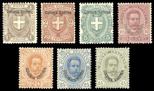 1895/99 - Umberto I, soprastampati, serie ... 