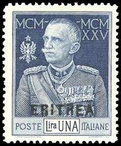 1925 - 1 lira azzurro, Giubileo, dent. 13 ... 