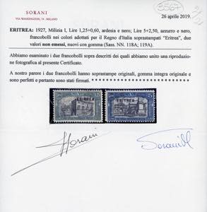 1927 - Milizia, errore di colore, ... 