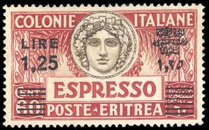 ESPRESSI 1935 - 1,25 lire su 60 cent. rosso ... 
