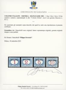 SEGNATASSE 1903 - Soprastampati in ... 