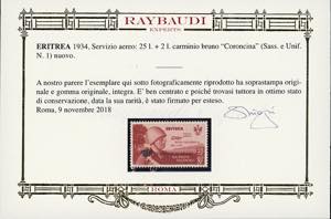 SERVIZIO AEREO 1934 - 25 + 2 lire ... 
