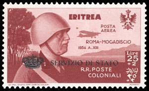 SERVIZIO AEREO 1934 - 25 + 2 lire Coroncina ... 