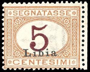 SEGNATASSE 1915 - 5 cent. arancio e cifra ... 