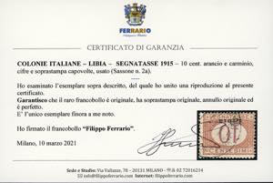 SEGNATASSE 1915 - 10 cent. cifre e ... 