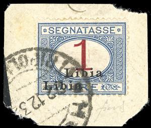 SEGNATASSE 1915 - 1 lira, doppia soprastampa ... 