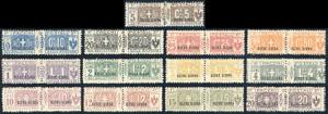 PACCHI POSTALI 1925 - Soprastampati, serie ... 