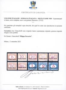 SEGNATASSE 1920 - Soprastampati in ... 