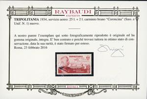 SERVIZIO AEREO 1934 - 25 + 2 lire ... 