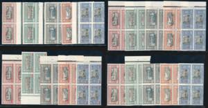 1924 - Manzoni, serietta di 5 valori, giro ... 