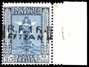 OCCUPAZIONE FRANCESE FEZZAN 1943 - 1 fr. su ... 