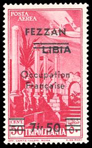 OCCUPAZIONE FRANCESE FEZZAN POSTA AEREA 1943 ... 