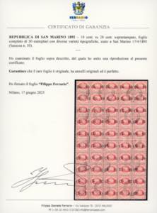 1892 - 10 cent. su 20 cent. ... 