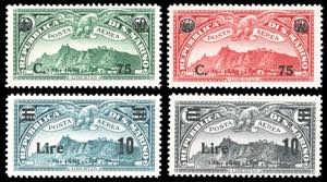 1936/42 - Soprastampati, le due serie ... 