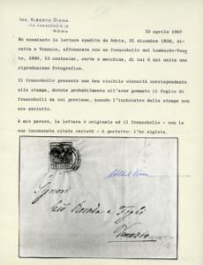 1856 - 15 cent. rosso vermiglio, ... 