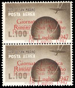 1947 - 100 lire soprastampato Giornata ... 