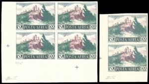 1950 - 500 lire Veduta, non dentellato ... 