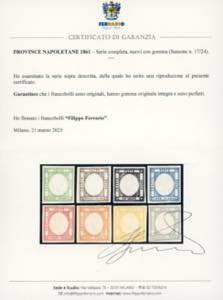 1861 - Serie completa nei colori ... 