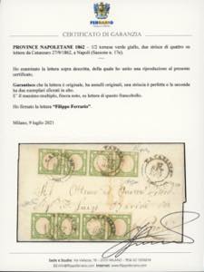 1862 - 1/2 tornese verde giallo ... 