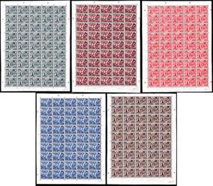 1951 - Calcedonia, serie completa in fogli ... 