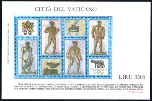 FOGLIETTI 1987 - OLYMPHILEX, foglietto, ... 