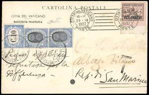 PACCHI POSTALI 1937 - 5 cent. soprastampato ... 