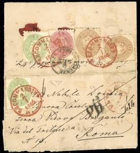 AUSTRIA 1866 - 3 kr. verde, due esemplari, 5 ... 