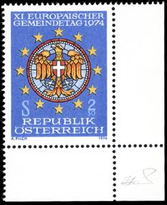 AUSTRIA 1974 - 2,50 s. Giornata dei Comuni ... 