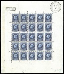 BELGIO 1921 - 50 cent. Re Alberto I, carta ... 