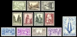 BELGIO 1933 - Abbazia di Orval, serie ... 