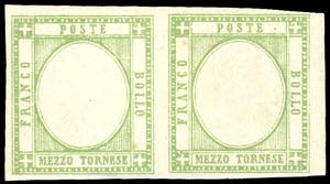 1861 - 1/2 tornese verde, coppia ... 