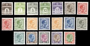 DANIMARCA 1921/28 - Ordinaria, serie ... 