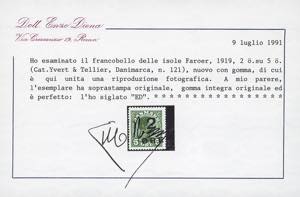 FAROER 1919 - 2 o. su 5 o. ... 