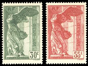 FRANCIA 1937 - Vittoria di Samotracia, serie ... 