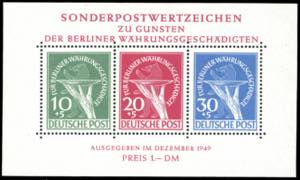 GERMANIA BERLINO OCCIDENTALE FOGLIETTI 1949 ... 