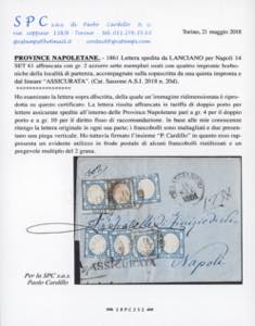 1861 - 2 grana azzurro (20b), ... 