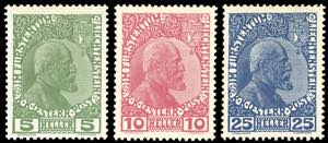 LIECHTENSTEIN 1915/16 - Principe Giovanni ... 
