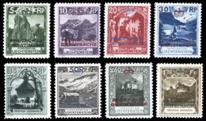 LIECHTENSTEIN SERVIZIO 1932 - Soprastampati, ... 