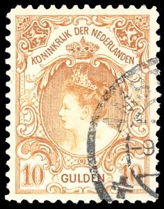 OLANDA 1905 - 10 g. arancio Guglielmina ... 