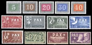 SVIZZERA 1945 - Pax, serie completa ... 