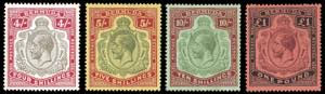 BRITISH COLONIES-BERMUDA 1910/20 - 4 sh., 5 ... 