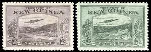 BRITISH COLONIES-NEW GUINEA AIRMAIL 1935 - 2 ... 